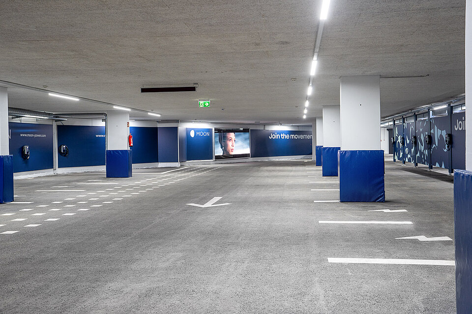 Aufnahme Tiefgarage Valisera Bahn