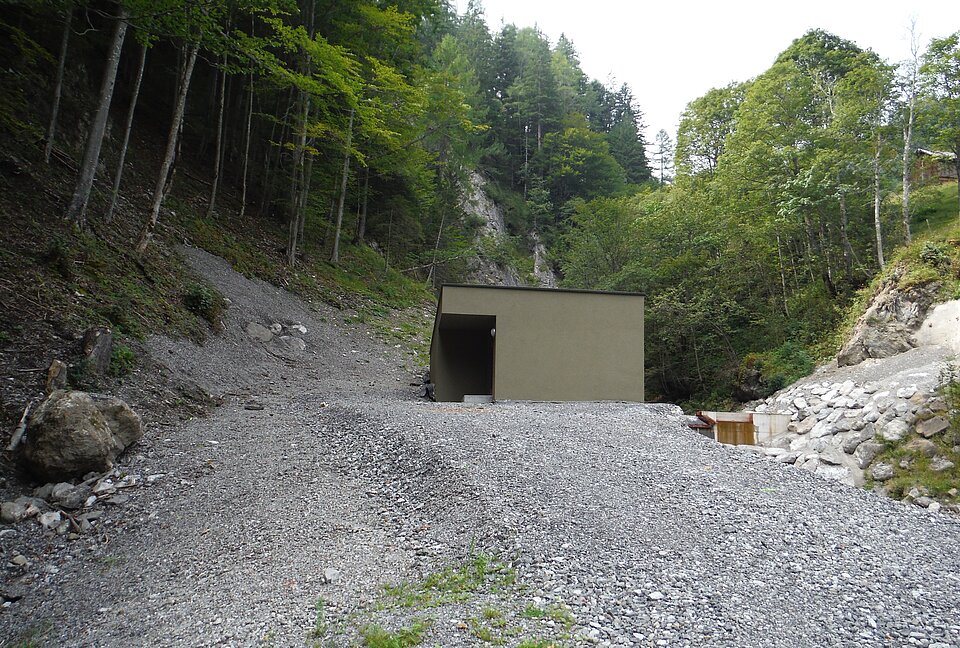 Baustelle Palüdbach Brand