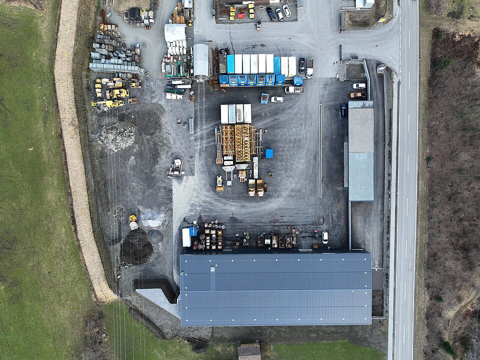 Luftbild Bauhof Jäger Bau Tschagguns Mauren