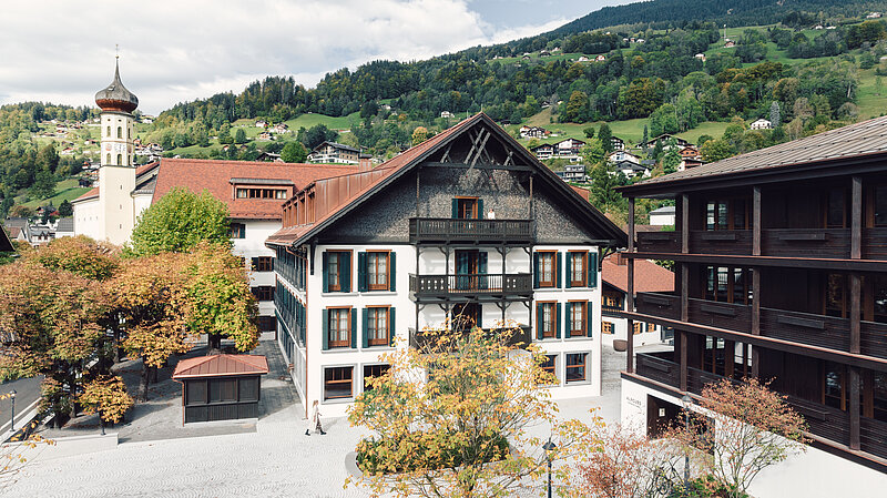 Posthotel Taube Schruns Außenansicht