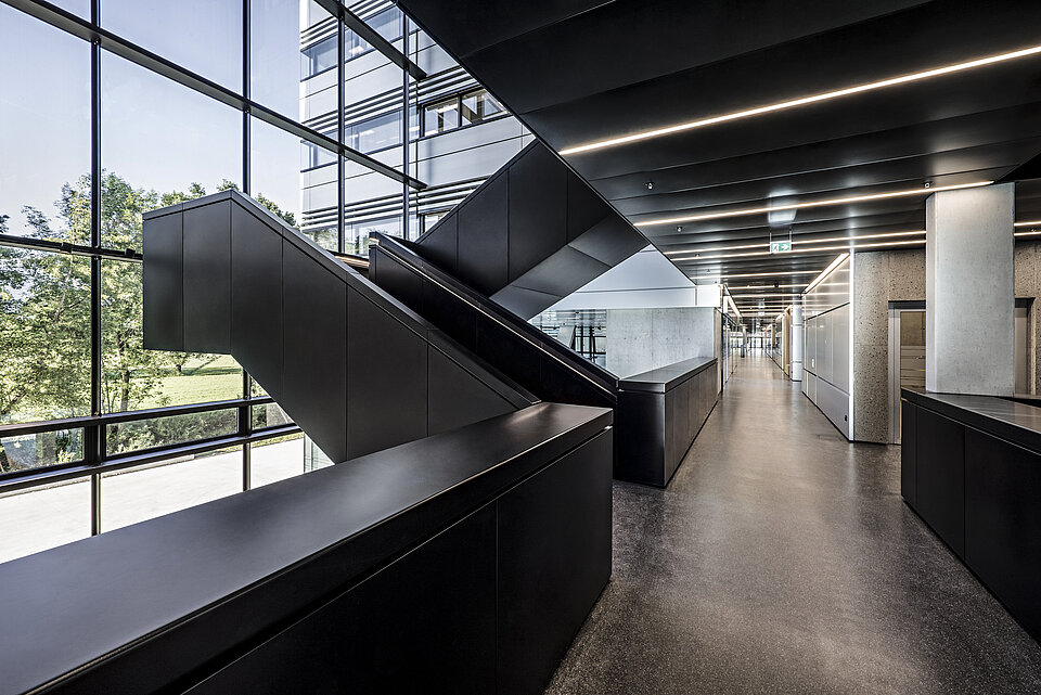 Panoramatreppe im Doppelmayr Bürogebäude Hohe Brücke